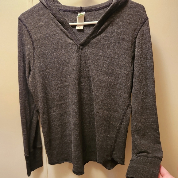 3 for $15 / Grey Hooded Long-Sleeve - Picture 2 of 9